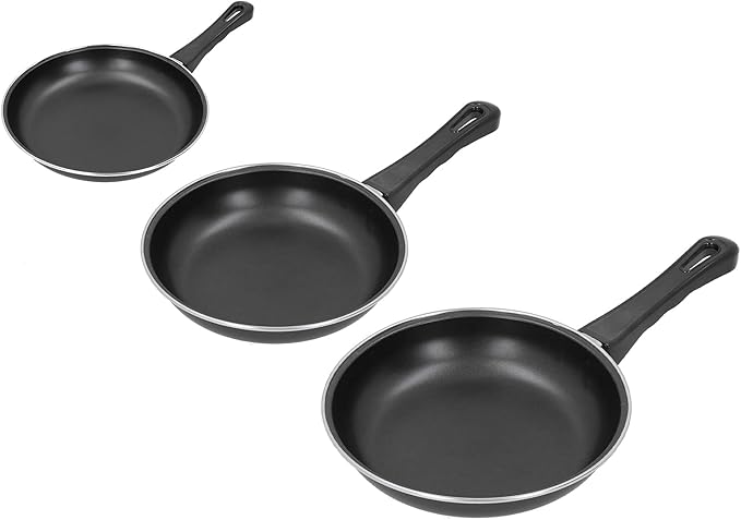 3Pcs Frying Pan Set Non Stick Pan Set Household Mini Pan Set for Induction Cooker Gas Stove Kitchen Utensils