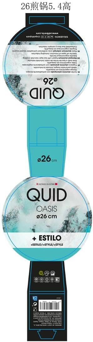 Quid 5427045 Frying Pans Aluminium Black/White