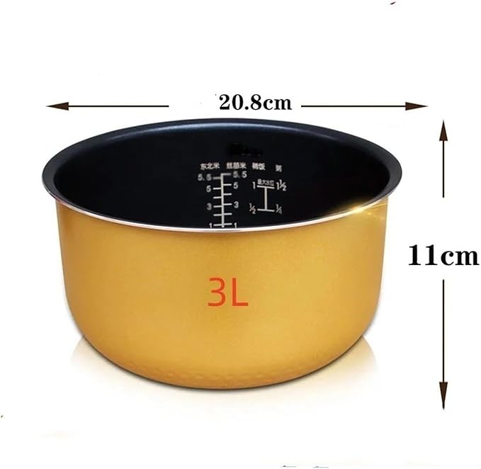 Compatible With Philips. Rice Cooker 3 Liters HD4513/HD3147 Rice Cooker Pot 4 Liters Hd4514 Inner Pot Non-stick(4 L HD4514)
