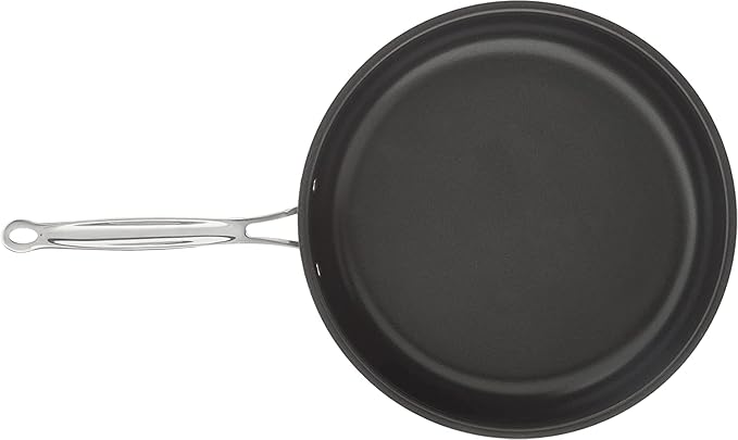Cuisinart 11-Piece Nonstick Cookware Set Black 55-11BK &amp 12-Inch Deep Fry Pan w/Cover Chef's Classic Nonstick Hard Anodized Collection 622-30DFP1