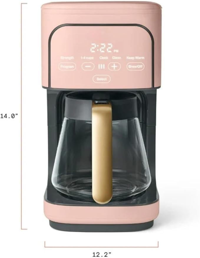 Coffee Maker 12-Cup Programmable Drip Coffee Maker Adjustable Brew Strength Keep Warm Function Easy-to-Use Coffee Machine