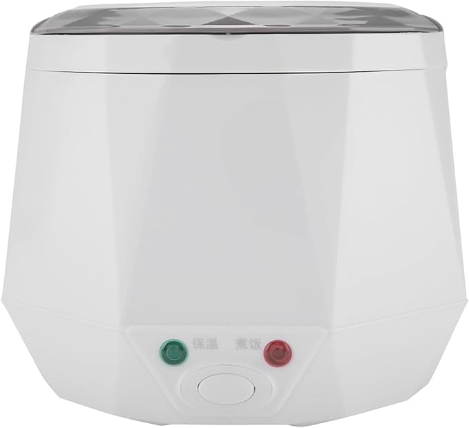 Miskall 24V Portable Electric Rice Cooker 140W Food Steamer 1.6 L Multifunctional Cooker for Truckers and Homes (白色)