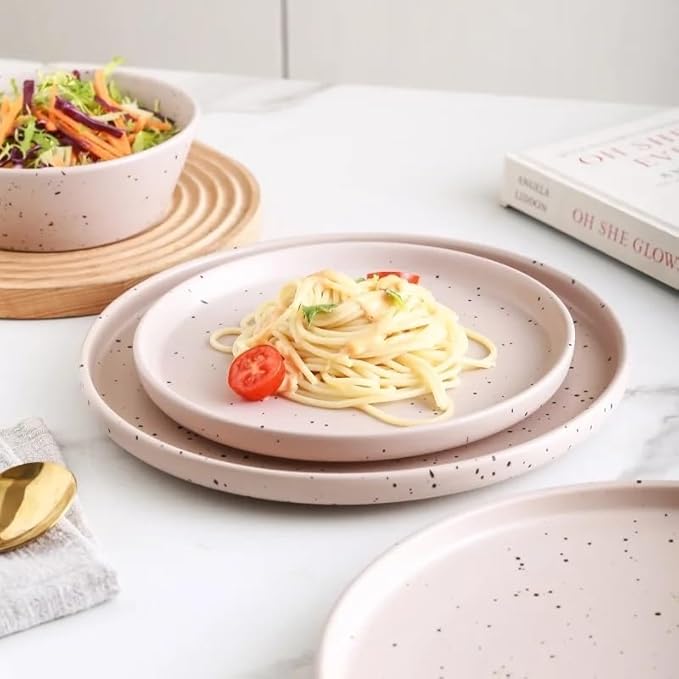 12-Piece Round Dinnerware Set Dishes and Plates Sets Dinner
