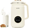 34 oz Nut Milk Maker Machine 8 in 1 Soy Milk Maker with Nut Milk Bag Plant Based Milk Maker for Almond Oat with Delay Start/Keep Warm/Self Cleaning Cream