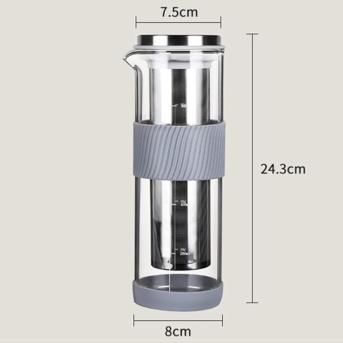 1000ML Drip Coffee Maker Drinkware Water Bottle Reusable Glass Filter Tools Espresso Coffee Dripper Pot Ice Cold Brew Coffee Machine