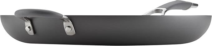 Circulon - 83906 Circulon Radiance Hard Anodized Nonstick Frying Pan / Fry Pan / Hard Anodized Skillet with Helper Handle - 14 Inch Gray