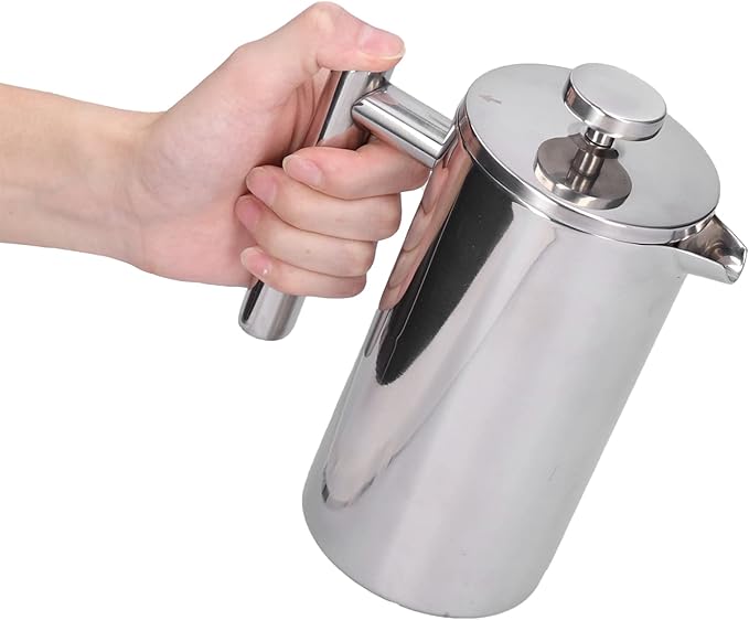 French Press Coffee Maker Stainless Steel French Press Coffee Press Coffee Maker Camping Coffee Press Manual Coffee Pot for Home Office (800ml)