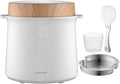 Concept RE3030 Multifunctional Rice Cook Cooker 1.5L | 9 Programs | LED Touch Screen - Heat Keeping Function and Integrated Timer | Healthy Steam Cooking | Wood White