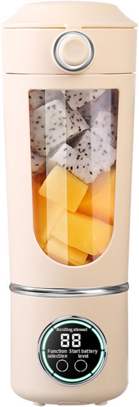 Portable USB Blender for Smoothies - 700ml Personal Blender Cup Rechargeable Travel Juicer with Powerful Motor for Shakes Juices &amp Crushing Ice at Home Office &amp Gym