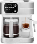 Cuisinart Coffee Center Barista Bar 4-in-1 Coffee Maker Single-Serve Pods Compatible Coffeemaker Three Brewing Sizes SS-4N1WNAS White
