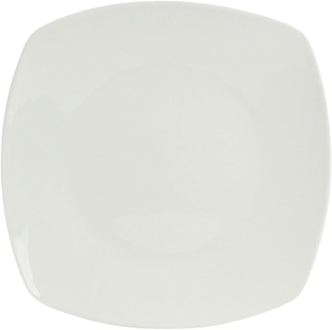10 Strawberry Street Simply Square 16 Piece Dinnerware Set Porcelain White