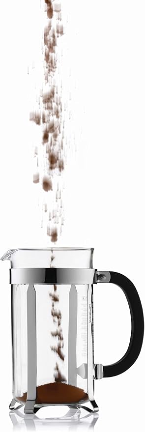 Bodum Bistro Burr Coffee Grinder 1 EA Black &amp Chambord French Press Coffee Maker 51 Ounce 1.5 Liter Chrome