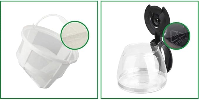 Coffee Machine Filter Coffee Machine0.6L Capacity Coffee Maker Producing Up To 5 CupsAnti-Drip SystemPermanent Reusable FilterBlackCompatible with espresso cooker