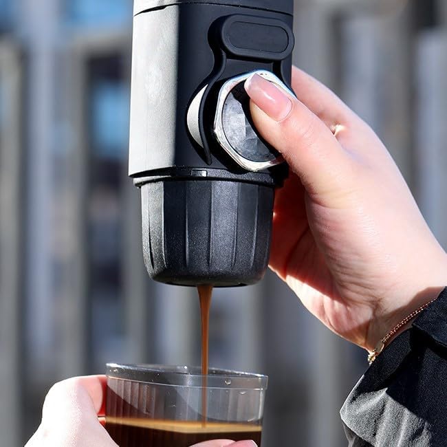 Car Portable Hand-press Coffee Maker for Peugeot Partner RCZ Boxer 2000-2025 Vehicle Coffee Machines Automobile Espresso Machines Handheld Coffee Machine