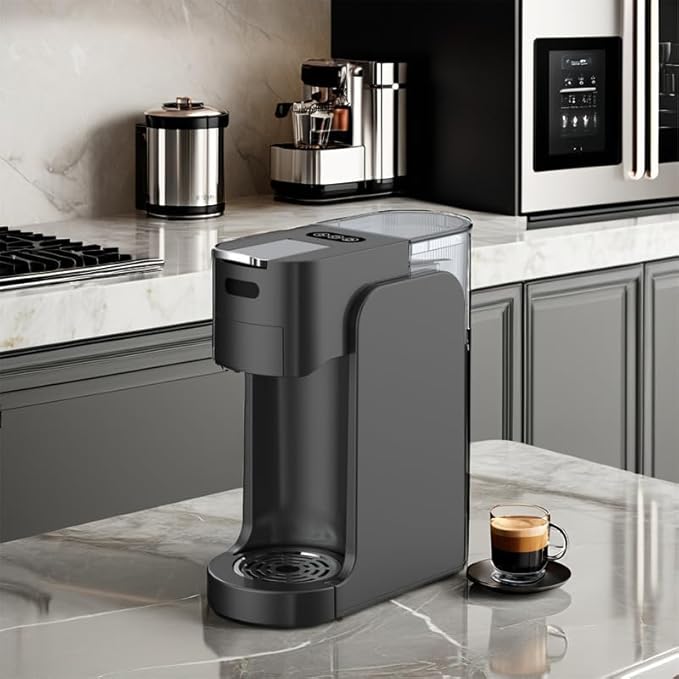 20 Bar Pump Machine 3S Fast Heating 4-in-1 Capsule Coffee Maker 800ml Tank Auto Shut-Off for Home Office (greenBritish standard)