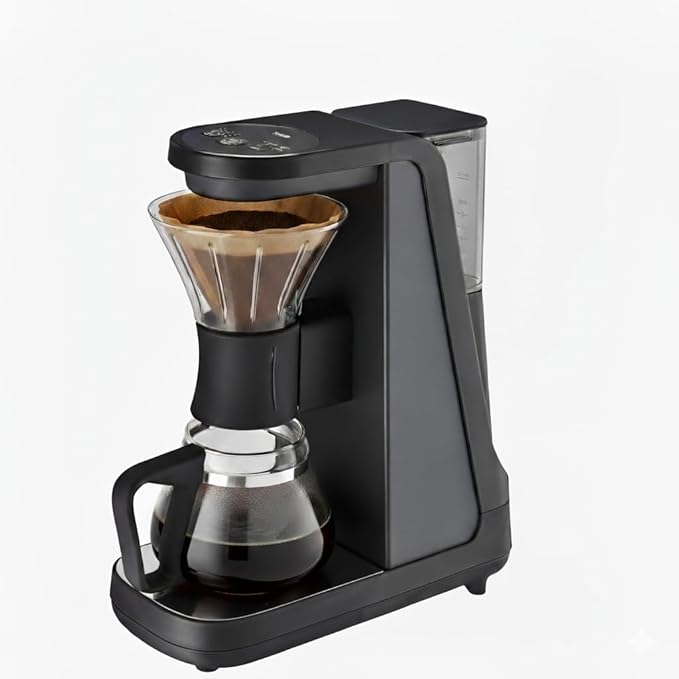 Tiger Hybrid Automatic Coffee Maker - Pour Over Coffee Maker &amp Immersion Brewing Coffee Machine Innovative Design for Outstanding Brew Black 6 Cup 24 ounce 0.72L