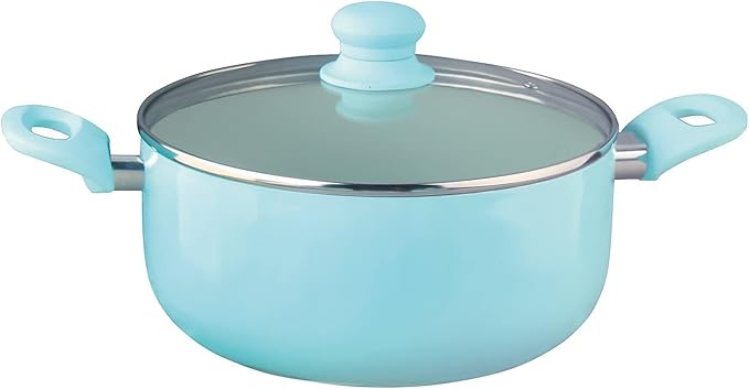 Brentwood Appliances BPS-207BL 7-Piece Aluminum Non-Stick (Blue) Cookware Sets NORMAL
