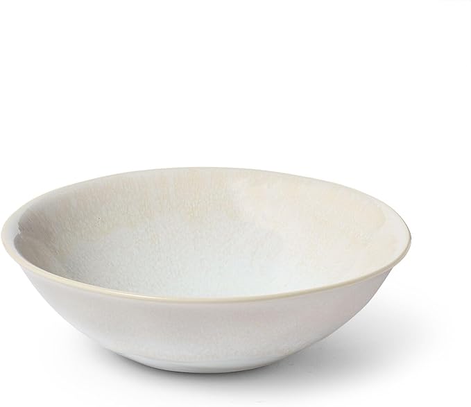 Sur La Table Cloud Stoneware Dinnerware Set – 12-Piece Handcrafted Ceramic Collection Made in Portugal with Reactive Glaze Organic Design Dishwasher &amp Microwave White