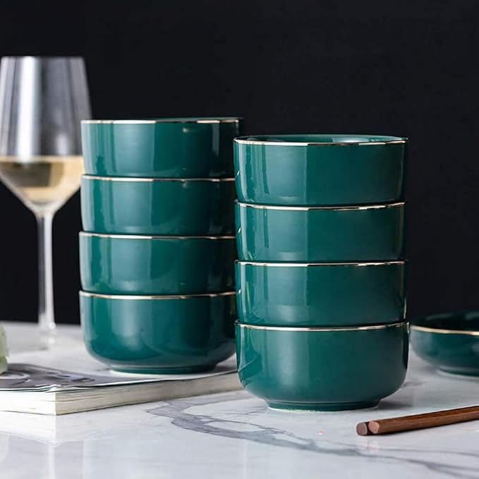 Dinner SetUniquek Green Phnom Penh Ceramics Dinnerware Set of 26 Pieces Suitable for Housewarmingurant Banque