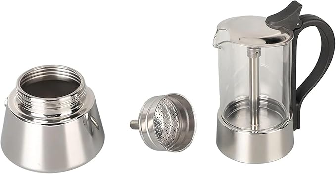 Stainless Steel Italian Coffee Maker For 4 Cups Machine