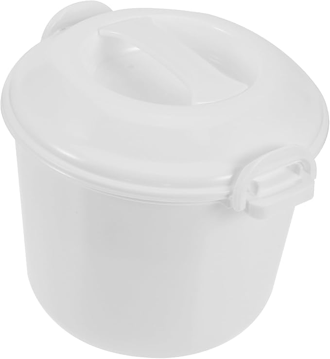 1Set Microwave Rice Cooker with Lid Portable Rice Container for and Steaming for Family Meals Reusable Kitchen Tool for Prep