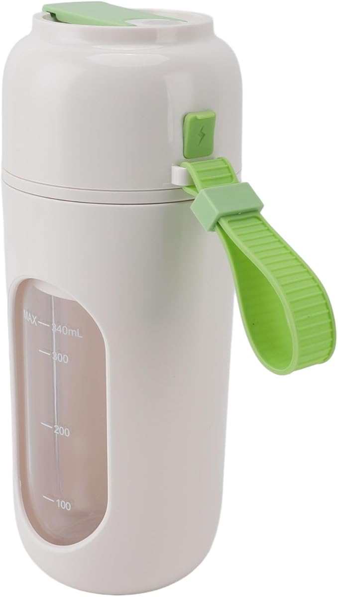 Focket Portable Blender 12 Steel Blades Rechargeable Electric Mini Blender with USB Cable for Home Sports Outdoors Travel (Green)