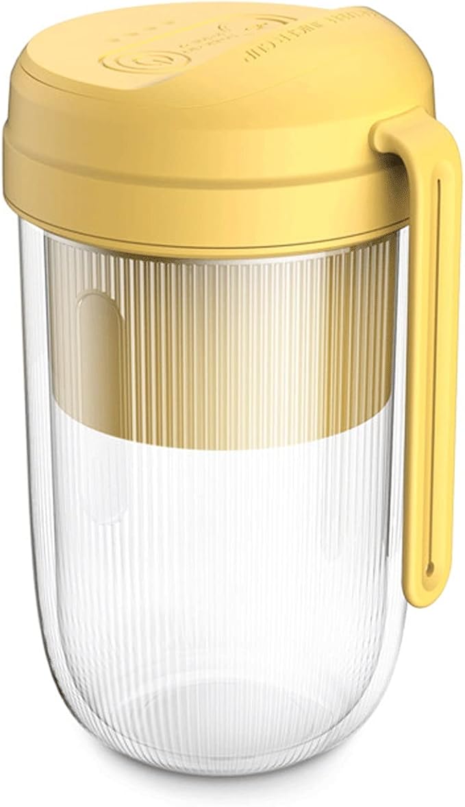 Portable Blender Juice Cup Personal Mixer Fruit Rechargeable With USB Mini Blender For Smoothie Fruit Juice (Color : Red) (Yellow)