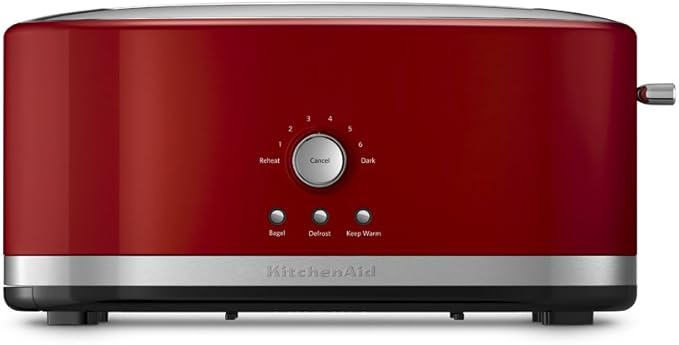 KitchenAid KMT4116ER 4 Slice Long Slot Toaster with High Lift Lever Empire Red