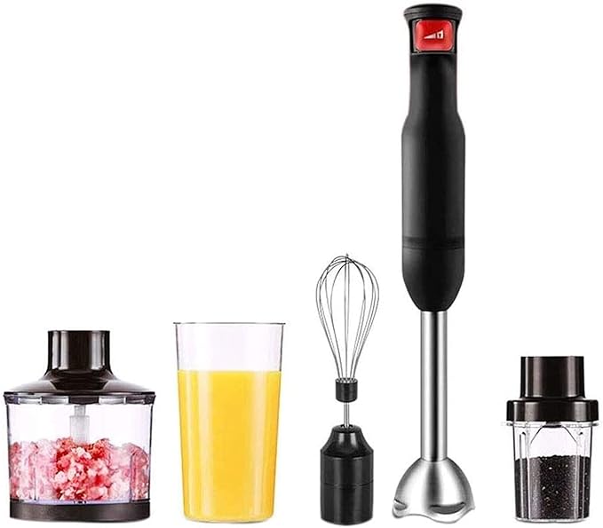 500 Watt Immersion Multi-Purpose Hand Blender Heavy Duty Copper Motor Brushed 304 Stainless Steel With Whisk Milk Frother Attachments