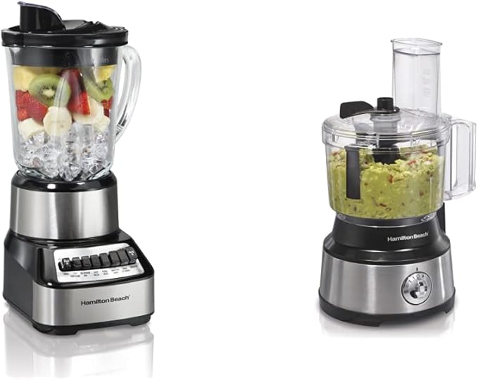 Hamilton Beach Wave Crusher Blender + Food Processor &amp Chopper
