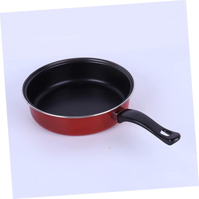 3pcs Non-stick Cooking Set Frying Pan Soup Pot Milk Pan for Cooking and Daily Use Versatile Kitchen Utensils Red for Induction and Gas Stoves