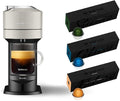 Nespresso Vertuo Next Coffee &amp Espresso Machine NEW by Breville Light Grey Coffee Maker and Espresso Machine + Nespresso Capsules VertuoLine Medium and Dark Roast Coffee 30 Count Coffee Pods