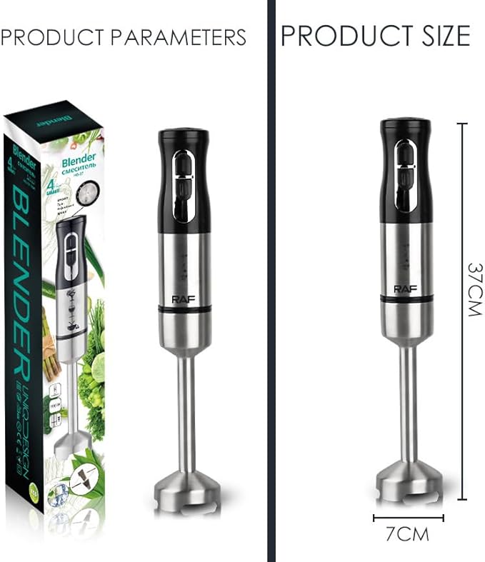 Household handheld blender electric stainless steel cooking stick baby food blender