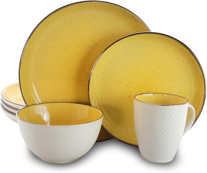 Mellow-Yellow Dinnerware Set - 16 Piece
