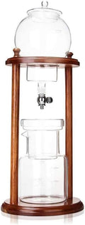 qiuqiu Iced Coffee Drip Coffee Maker Manual Coffee Maker 600Ml Clear Glass Copper Traditional Style Ideal for Iced Coffee