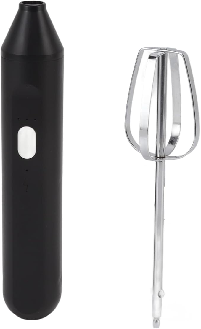 Electric Hand Blender3 in 1 Immersion Blender Handheld Beater Electric Milk Frother Coffee Blender Milkshake Blender Foamer Kitchen Tools(Black)
