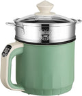 Rice Cooker - Rice Cooker With Steamer Basket Rice Cooker (1.9L) Multifunctional All-in-One Home Rice Cooker/Frying Pan/Wok/Soup Pot Steamed Healthy Food And Vegetables (Color : Green)