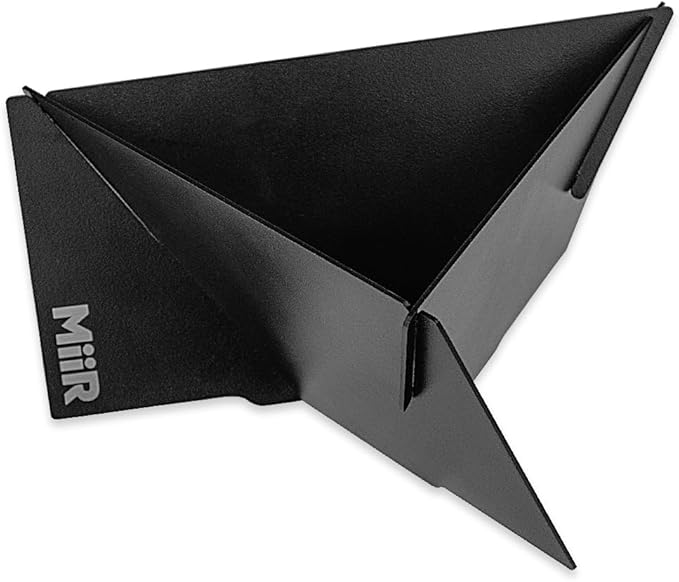 MiiR Pourigami Innovative Portable and Collapsable Coffee Dripper - Durable Stainless Steel Maker for Effortless Pour Over with Convenient Travel Case Included