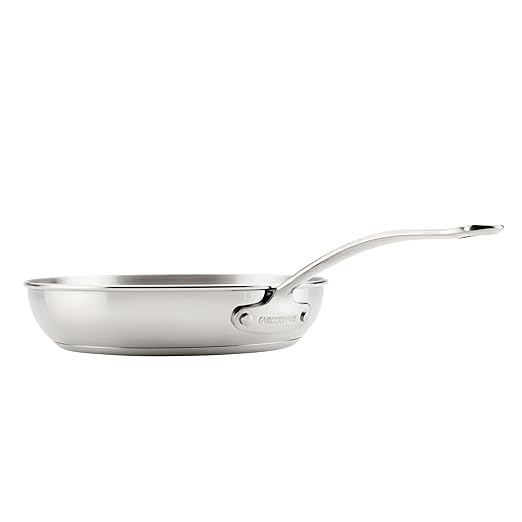 Farberware Millennium Stainless Steel Pots and Pans with Lids Induction Ready Compatible with All Cooktops Metal Utensil Safe 10 Piece Cookware Set Dishwasher Safe - Stainless Steel