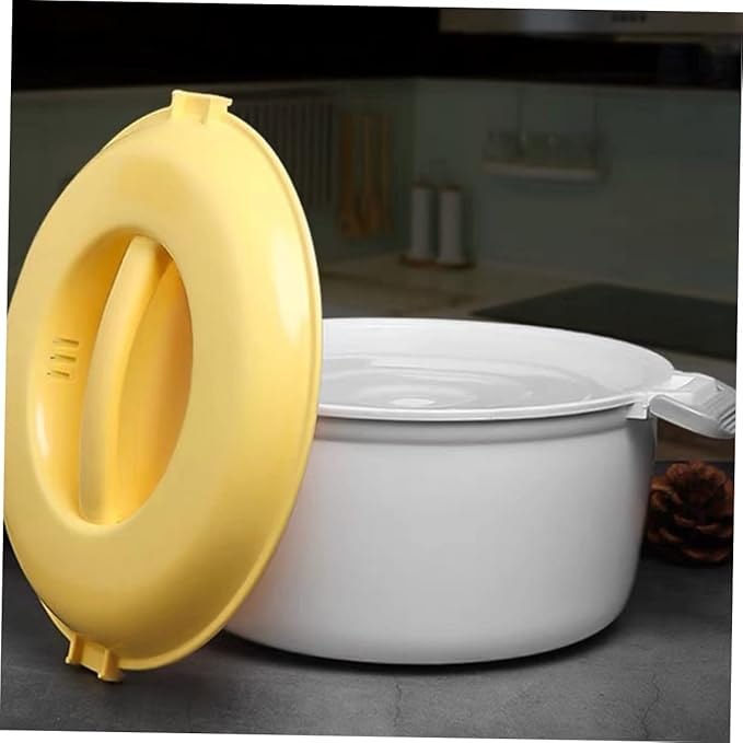 Garneck 2pcs Microwave Rice Cooker Small Rice Cooker Food Containers Steamer Lunch Box