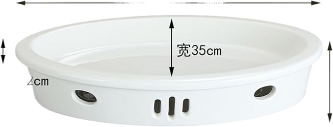 Thcbme 保温菜盘 Ceramic Dish Set 加热鱼盘酒店明炉餐具椭圆形盘子新式干锅陶瓷/Ceramic Dinnerware SetsPlates and Bowls/23寸竞喜鱼炉（整套）