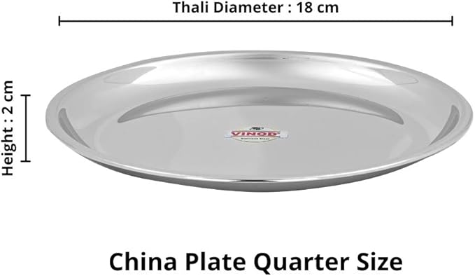 Vinod Stainless Steel 18 Piece Dinner Set