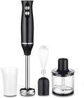 4-in-1 Hand Blender 500W Electric Handheld Immersion Stick Blender Multipurpose Stick Blender 2 Speeds for Baby Food Smoothies Sauces Soups Cream