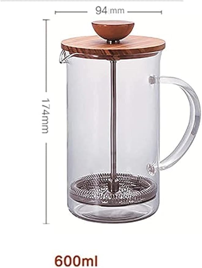 Press Coffee Maker Coffee Press CaffettiereCoffee Maker Coffee and Tea Maker Grade Stainless Steel Insulated Coffee Press Extra ScreensCoffee Glass For Tea Coffee Travel Camping- Easy to Clea
