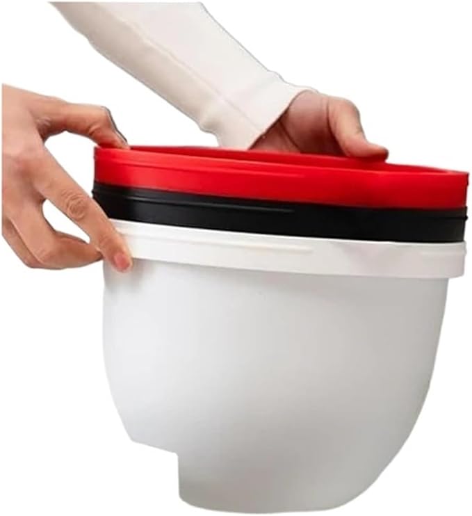 MixAid Silicone Liners Compatible For KitchenAid Tilt-Head 5 Qt Mixers – Mixer Attachments3 And 3 Lids Included