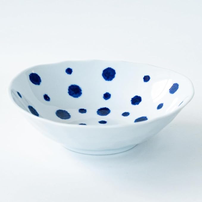 [Amazon.co.jp Exclusive] Hasami Ware 30204 Dinnerware Set Indigo Dye Transformation Small Bowl Plates Set of 3 Diameter Approx. 6.1 x Height 1.8 inches (15.5 x 4.5 cm) Japanese Tableware