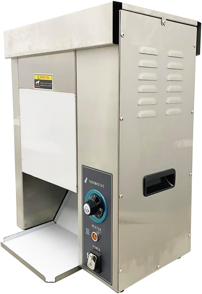 TECHTONGDA Commercial Burger Bun Toaster Electric Vertical Burger Baking Machine Automatic Conveyor Toaster for Burger Bun Bread Toast 2000W