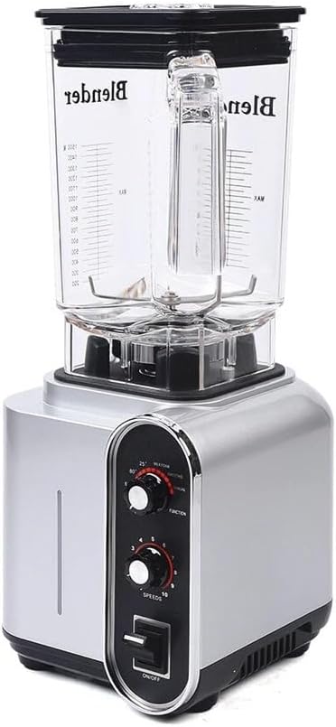 Heavy Duty Commercial Blender 2200W Professional Countertop Blender with Timer10 Speeds 50 oz Large Capacity for Crushing Ice Frozen Fruit Soup and Smoothies for Home and Restaurant Use