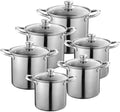 Thickened Soup Pot 6-piece Set Hotel Restaurant Raised Kitchen Household Cookware