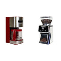 Koolatron Kenmore Coffee Maker 12 cup Red + Kenmore Conical Burr Grinder